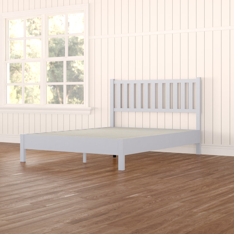 Eric Solid Wood Low Profile Standard Bed, Queen