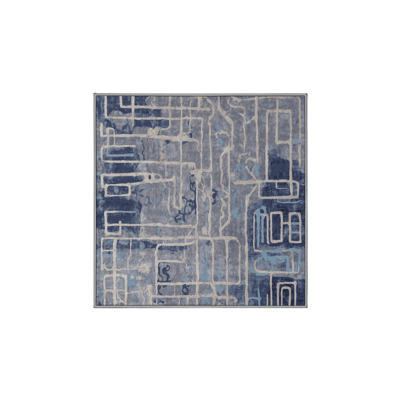 Machine Washable Gray Area Rug
