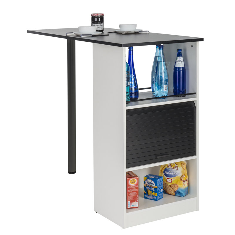Eoin Wood Kitchen Island, White