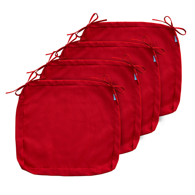 Outdoor 4'' Cushion Cover, Red