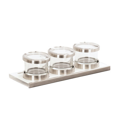 Organisateur de mixologie refroidi en métal Luxe - pot 16 oz avec couvercle entaillé