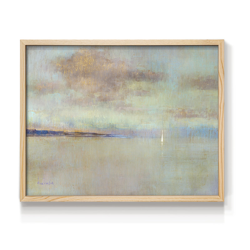 August Morning -Framed Print - Restickable, Naturel, H 22 po x l 28 po