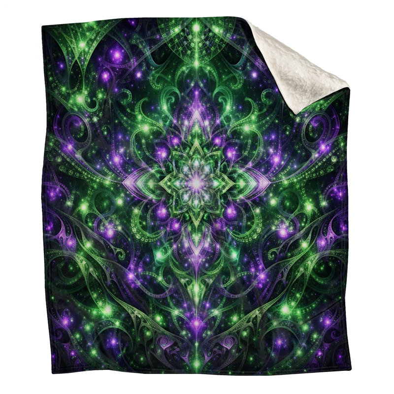 Couvertures de mandala complexes, 60 po L x 80 po H