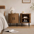 Table de chevet moderne avec rangement H 23,6 "Tambour
