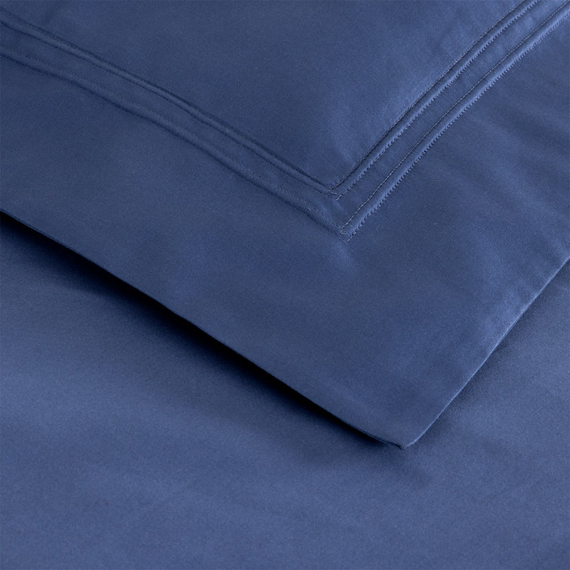 Triomphe 100% Cotton Duvet Cover, King Duvet Cover, Outremer