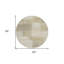 Tapis rond 8 po taupe
