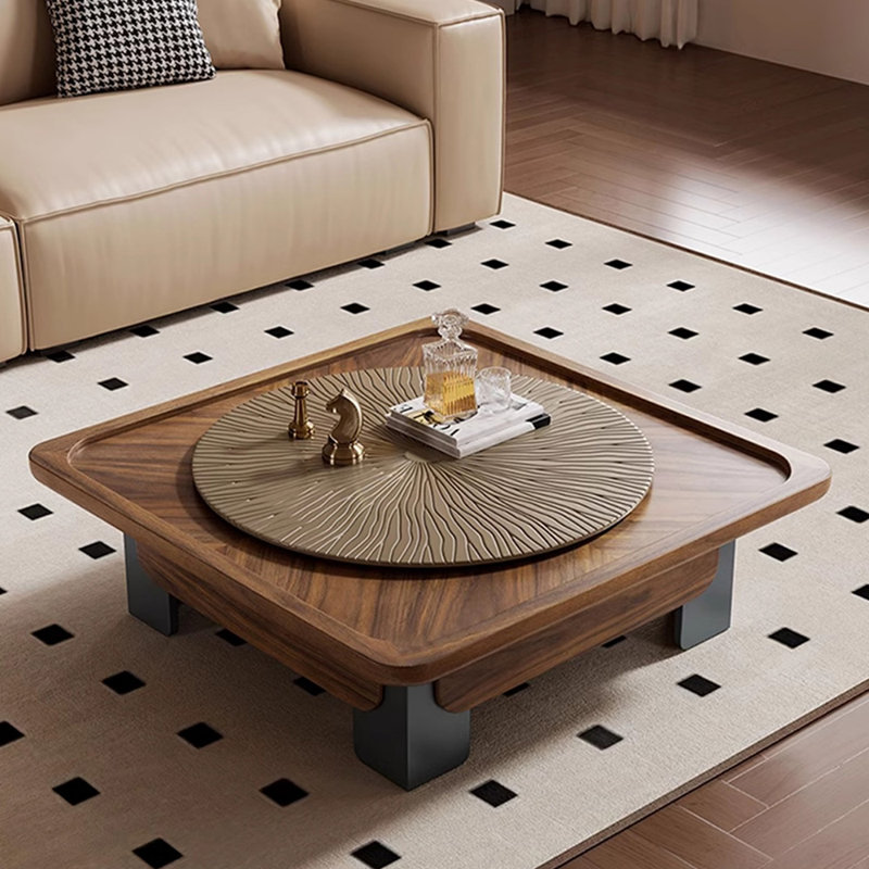 Medieval-style square coffee table
