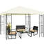 Topbuy 10''x10'' Outdoor Canopy Gazebo Art Steel Frame Party Patio Large Canopy Gazebo