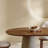 Brown Oval Solid Wood dining Table-366124264