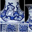 Grand vase décoratif en porcelaine bleue et blanche de 55,12 po Jingdezhen-578872710