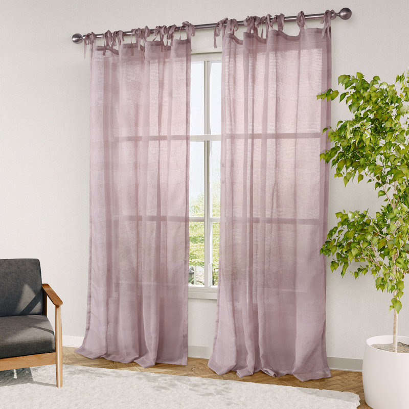Paire de rideaux 2 pièces, Lavande, L 52 po x L 96 po