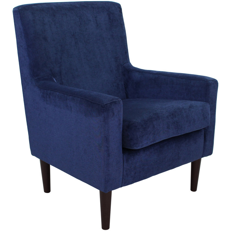 Donham Upholstered Accent Chair, Elizabeth Royal Microsuede