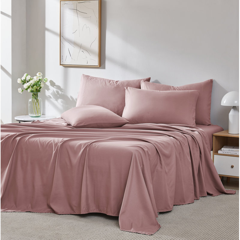 Southshore Fine Linens Vilano Springs Extra Deep Pocket 4-Piece Sheet Set, Ultra Soft Double-Brushed 110 GSM Microfiber Bedding, 21-Inch Deep Pocket, 2 Pillowcases, Twin, Chocolate Brown