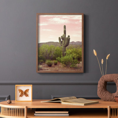 Arizona Desert, reproduction encadrée - bois massif