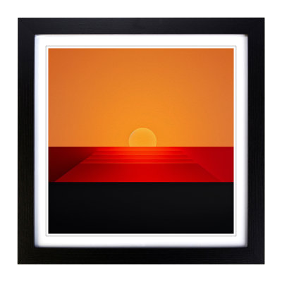 Sunset Minimalism No.1 - Framed Print