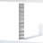 Furinno PASIR 10-Tier Closet Organizers and Storage, Open Shelf, Storage Organizer, 12-Inch Width, for Closet, Bedroom, White-122253337