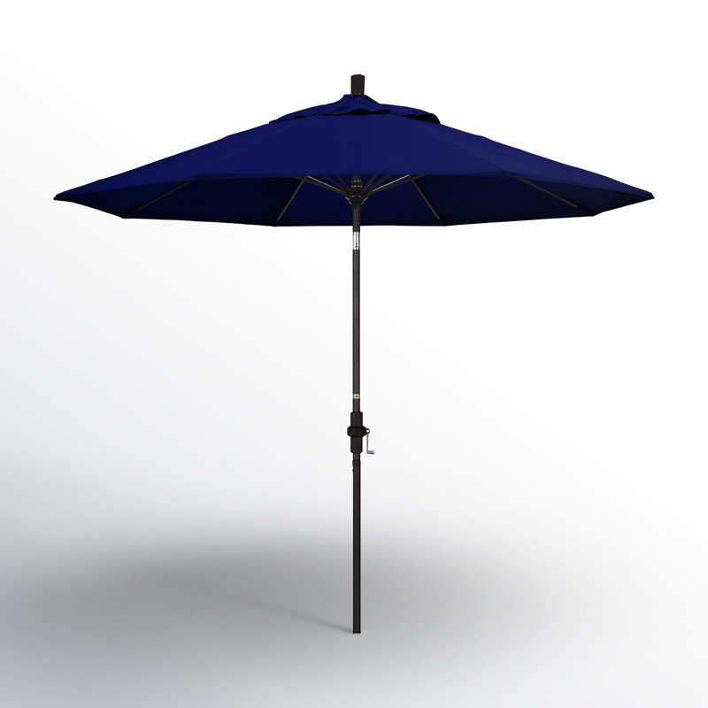 Parasol de marché Sunbrella® 9 pi Roverta, Toile toile Truebrue® Sunbrella®, Noir