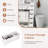 6-Drawer Rolling Organizer Unit Narrow Storage Cabinet with Built-In Wheels for Small Space