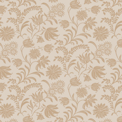 Laura Ashley Papier peint caramel Hemingway