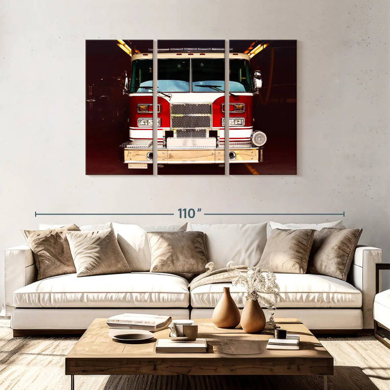 Mehar Fire Truck, 48" H x 74" W