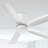 CORMAC 52 inch 5-Blade Hugger Ceiling Fan With Remote - (No Light)-1540839008