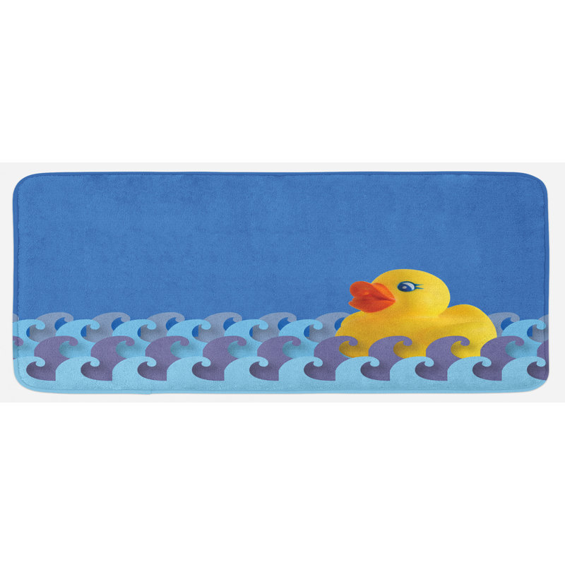 Tapis de cuisine en caoutchouc canard