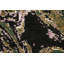 Tapis vert noué à la main de conception unique 9 pi x 12 pi 3 po New Age