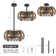 17” Cage Ceiling Fan With Light, Rustic Farmhouse Ceiling Fan With Remote Control, Low Profile Ceiling Fan Light