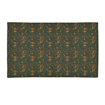 Chenille Floral Indoor Rug
