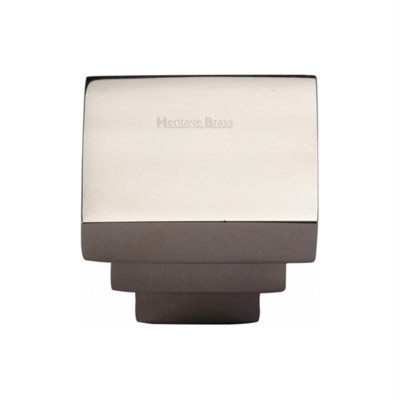 Heritage Brass Heritage Cabinet Knob Square Stepped Design 32mm