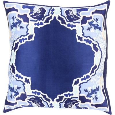 Geisha Silk Floral Throw Pillow Cover