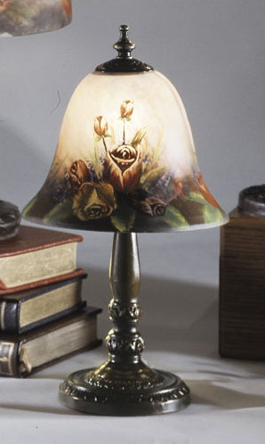 Lampe de table 14" jardin rose Nance