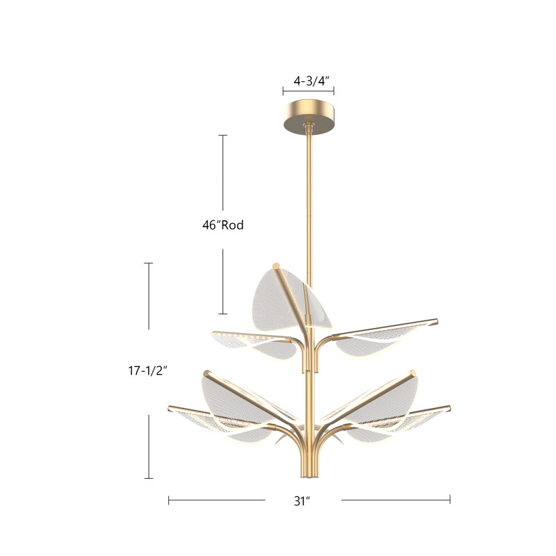 Flora 8 - Light LED Chandelier