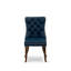 L'ensemble 3 pièces de table et chaises de cuisine comprend une table de salle à manger ronde et 2 chaises Parson rembourrées en tissu de polyester, 42 x 42 pouces, noyer antique-133011140-91898351
