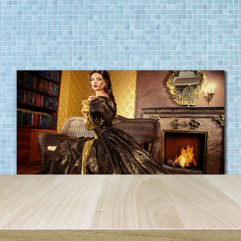 Dalaysia 50cm W x 100cm L Glass Peel and Stick Panel