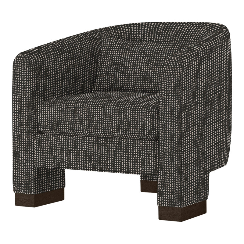 Fauteuil demi-tonneau Admiral, Expresso, Onyx Perigold Caper