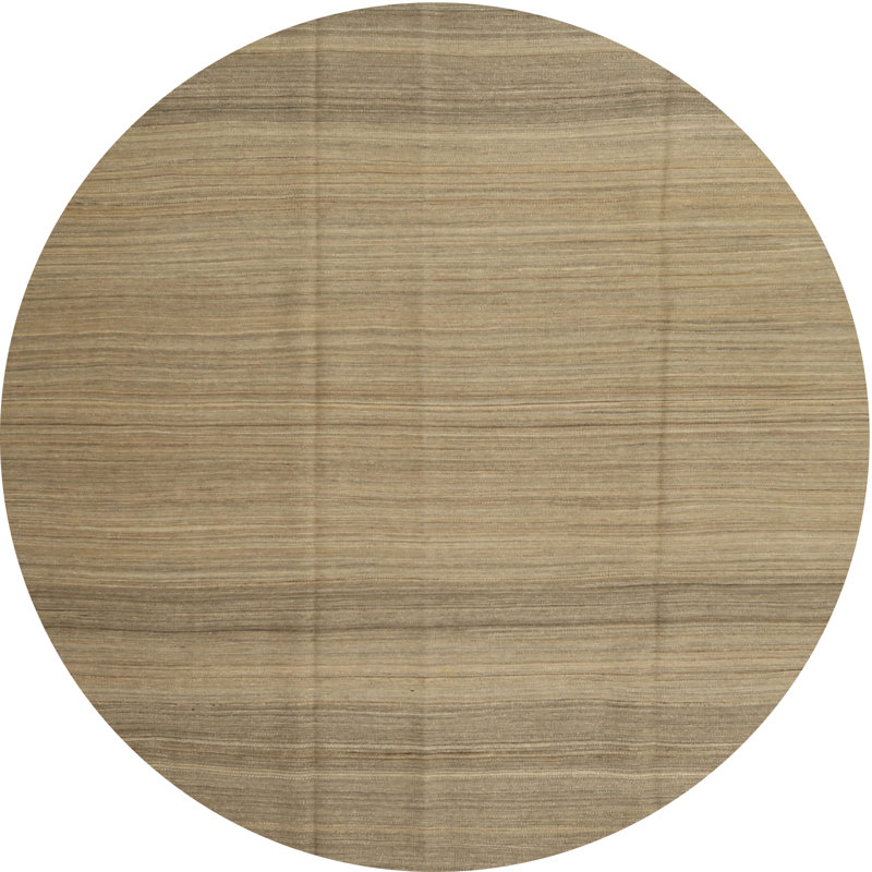 Surface beige contemporaine tapis, Rond 3 pi
