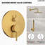 Pressure-Balanced Shower System ,10-Inch Rainfall Shower Faucet with Rough-in Valve-73468215-132487479