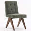 Chaise d'appoint rembourrée en lin Turfed-145268159
