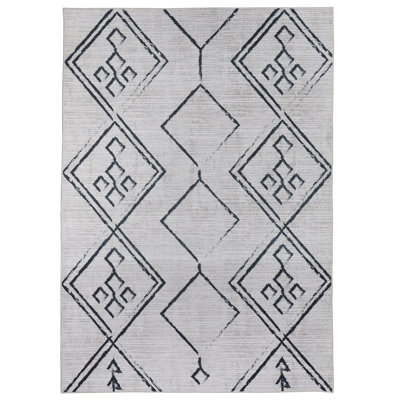 Haillee Washable Geometric Indoor Rug