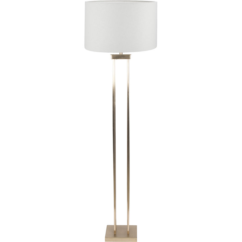 Bernado 169cm Traditional Floor Lamp, Satin, White