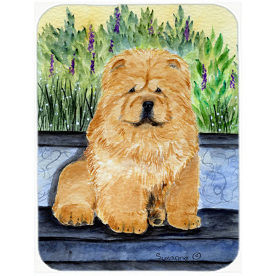 Planche à découper Chow Chow and Flowers