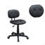 Chaise de bureau ajustable à dossier bas en similicuir