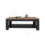 Table basse avec tablette de rangement ouverte pour le décor, design moderne pour le salon ou le salon, chêne naturel