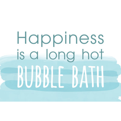 Happy Bubbles - Textual Art Print