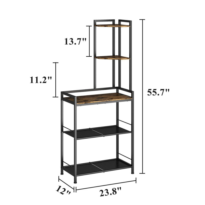 Naseer 23.8'' W Metal Shelving Unit