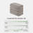 4-Piece 100% Cotton Quick Dry Diagonal Ribbed 4Pcs Hand Towel Set, Grey