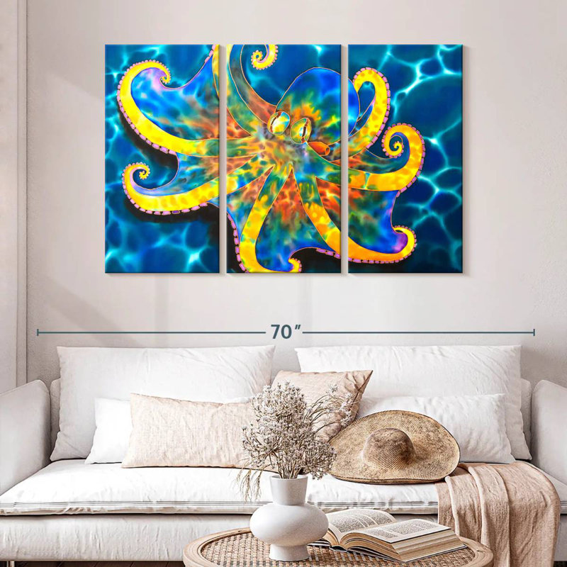 Brampt Caribbean Octopus, 32" H x 50" W