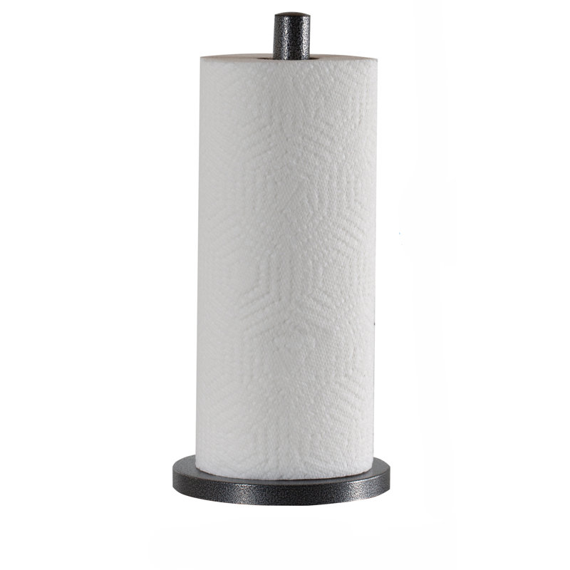 Porte-serviettes en papier sur pied, Noir