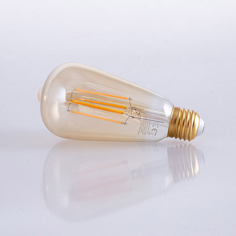 8W E27 Dimmable LED Vintage Edison Light Bulb Amber